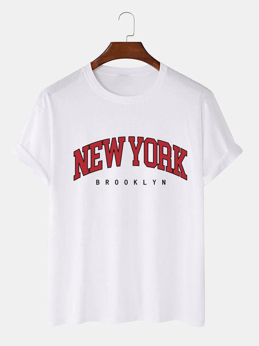 New York Print T-Shirt And Shorts