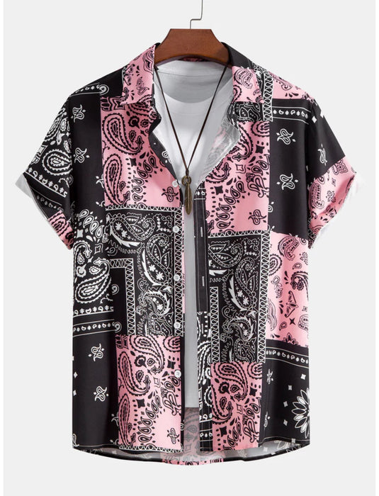 Paisley Design Button Up Shirt