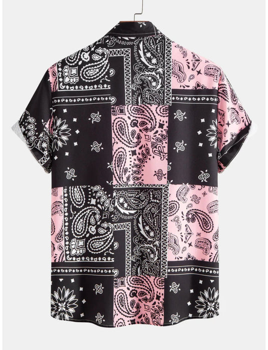 Paisley Design Button Up Shirt