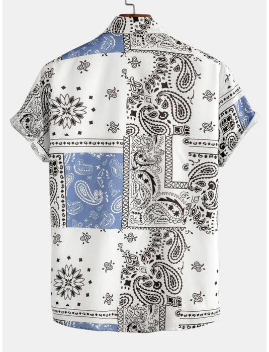 Paisley Design Button Up Shirt