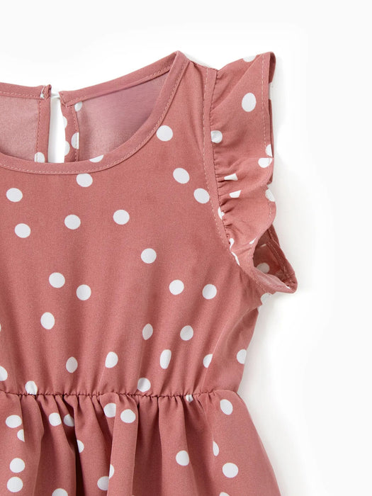 Polka Dot Ruffle matching Set