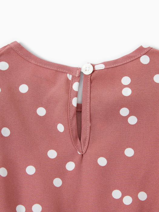 Polka Dot Ruffle matching Set