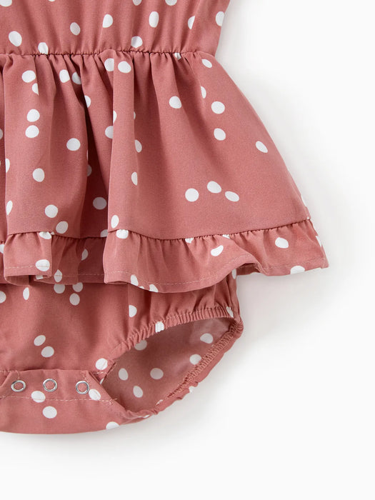 Polka Dot Ruffle matching Set