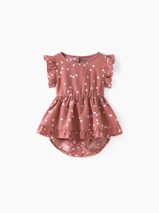 Polka Dot Ruffle matching Set