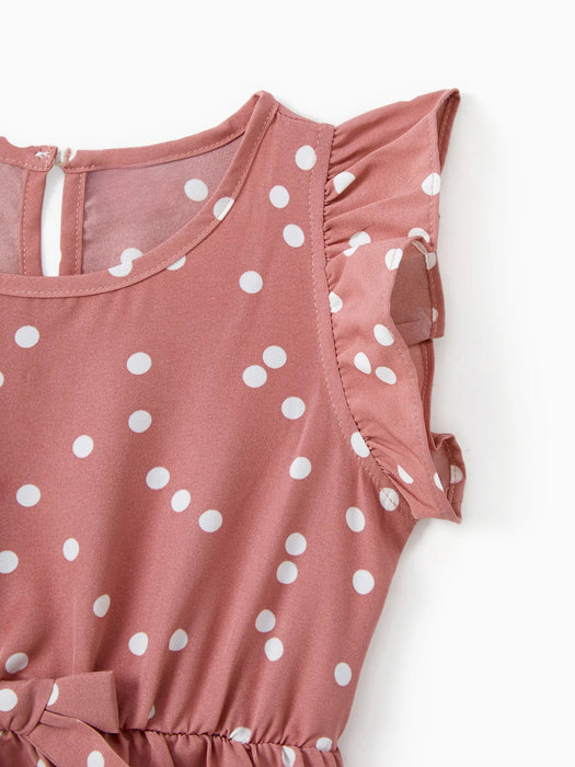 Polka Dot Ruffle matching Set