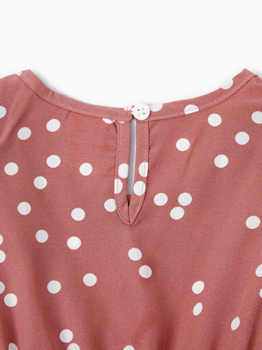 Polka Dot Ruffle matching Set