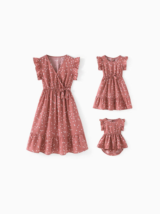 Polka Dot Ruffle matching Set