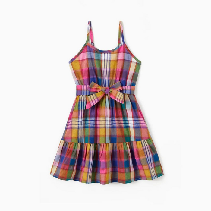 Playful Plaid Ensemble Family Matching Outfit Set