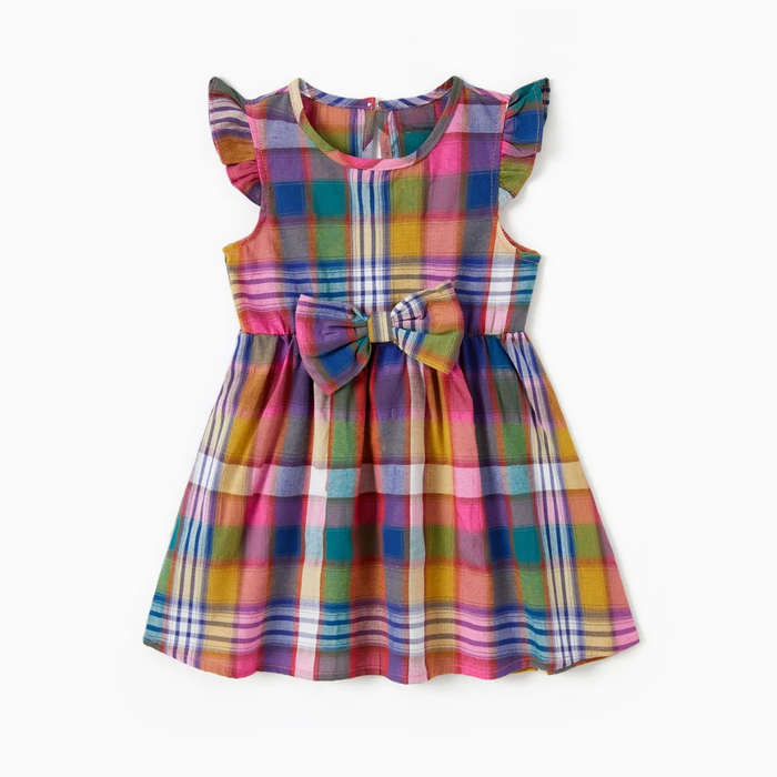 Playful Plaid Ensemble Family Matching Outfit Set