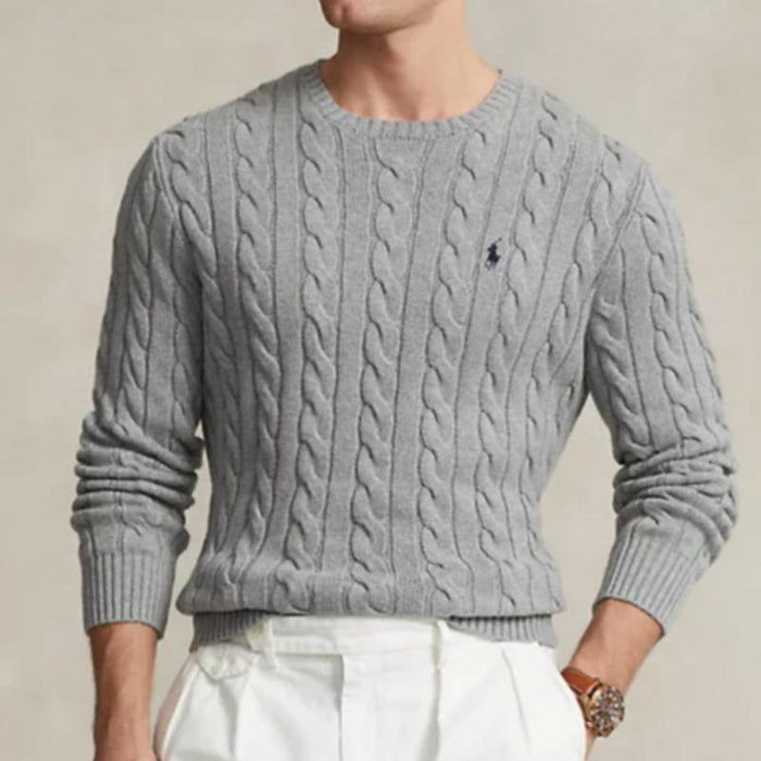 Classic Ribbed Knit Sweater