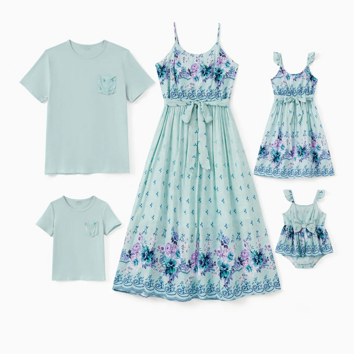 Seaside Harmony Family Matching Outfit Set