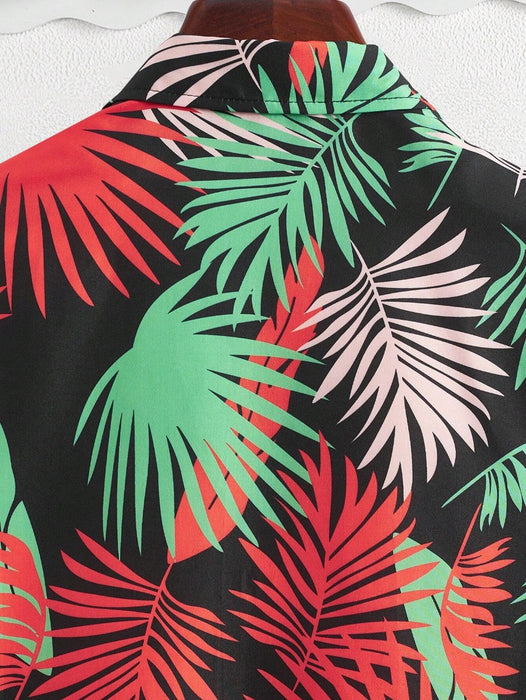 Short Sleeve Tropical Print Shirts