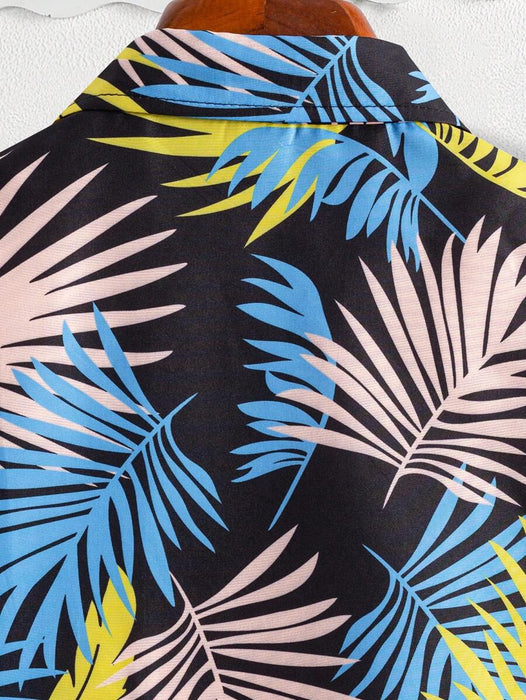 Short Sleeve Tropical Print Shirts