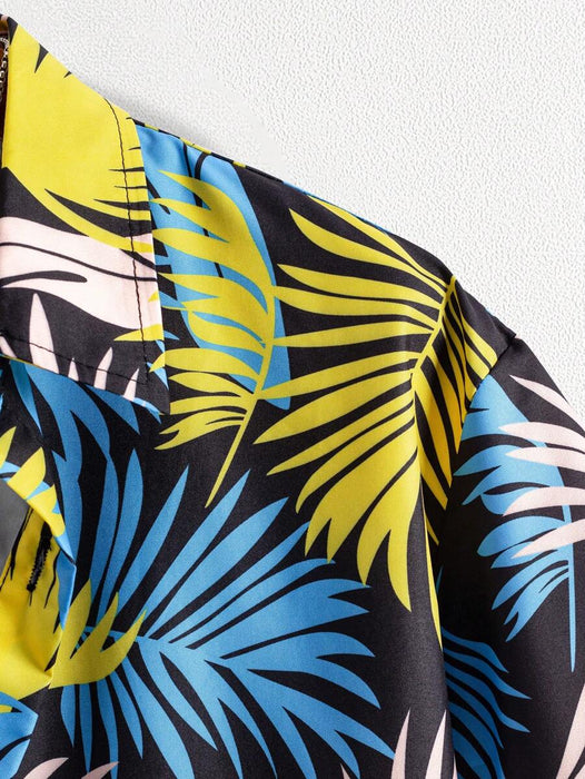 Short Sleeve Tropical Print Shirts