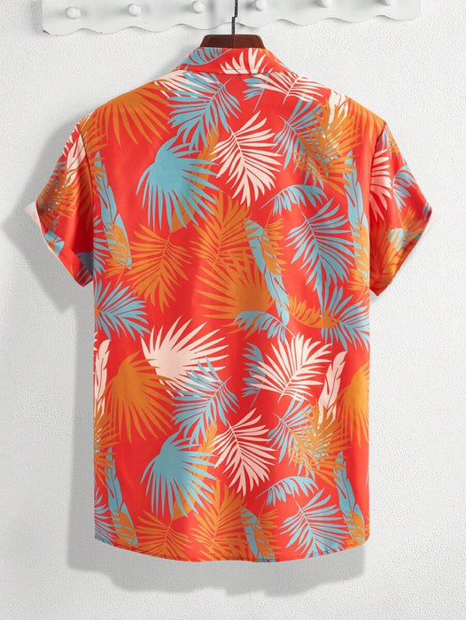 Short Sleeve Tropical Print Shirts