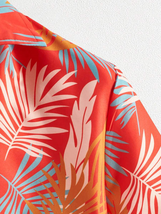 Short Sleeve Tropical Print Shirts