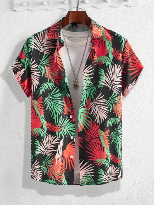 Short Sleeve Tropical Print Shirts