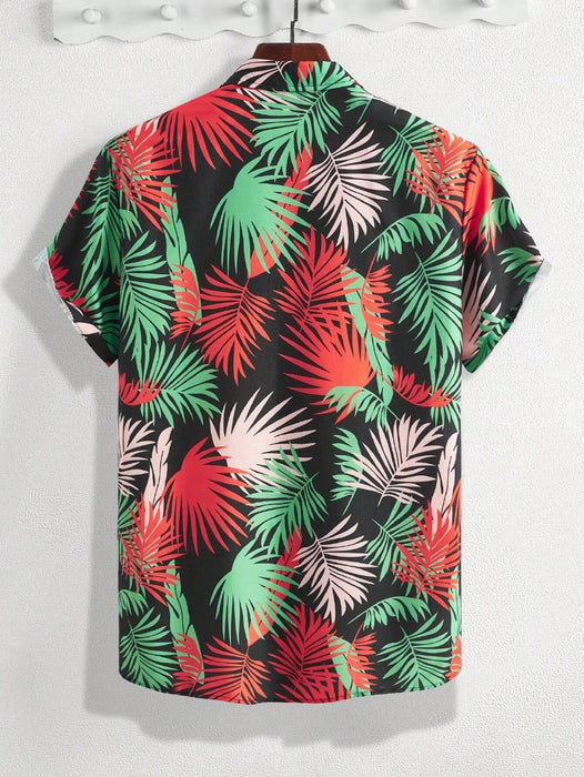 Short Sleeve Tropical Print Shirts