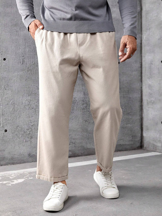 Slant Pocket Straight Pant