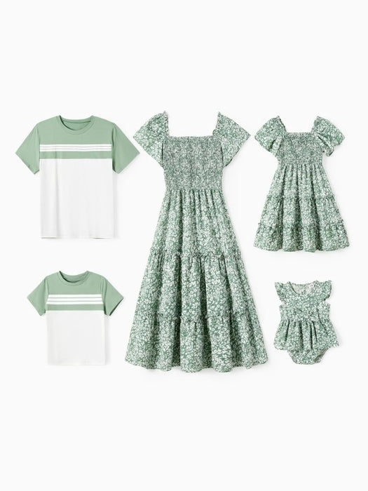 Smocked Floral Family Matching Sets