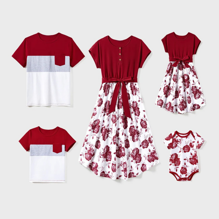 Summer Bloom Collection Family Matching Outfit Set