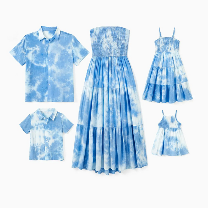 Summer Breeze Tie Dye Family Matching Outfit Set