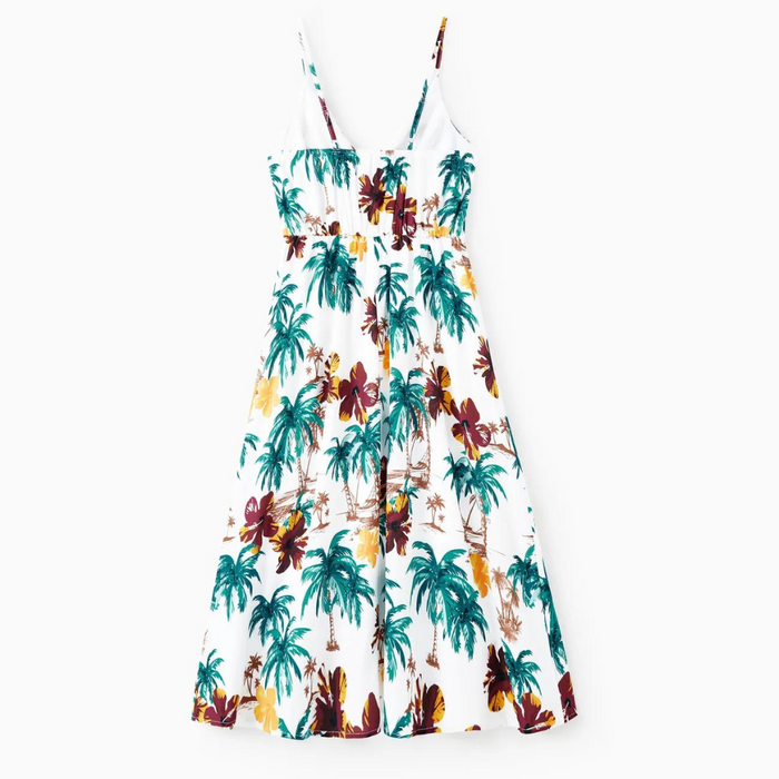 Tropical Botanical Print Matching Outfit Set