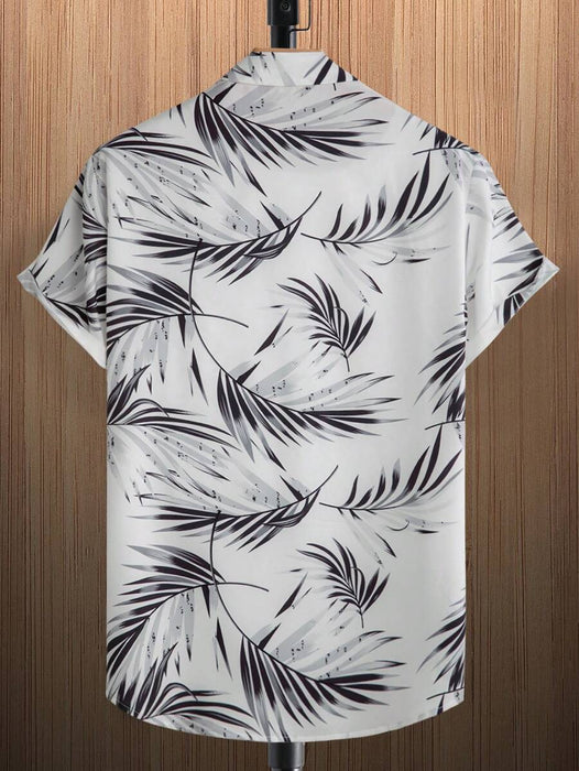 Tropical Print Short Sleeve Shirts