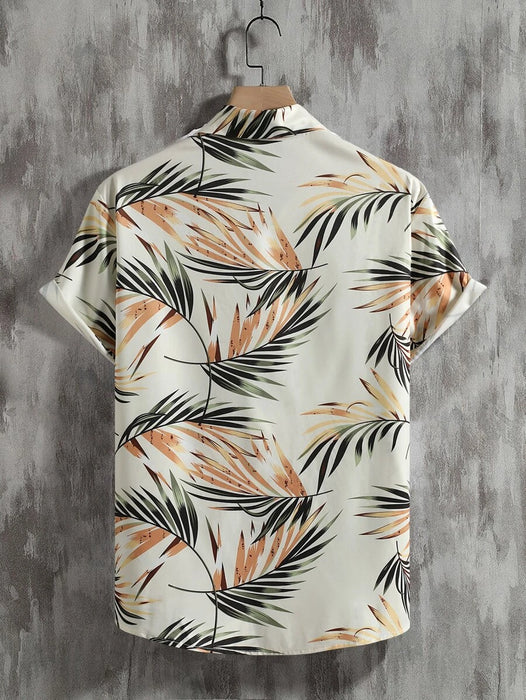 Tropical Print Short Sleeve Shirts