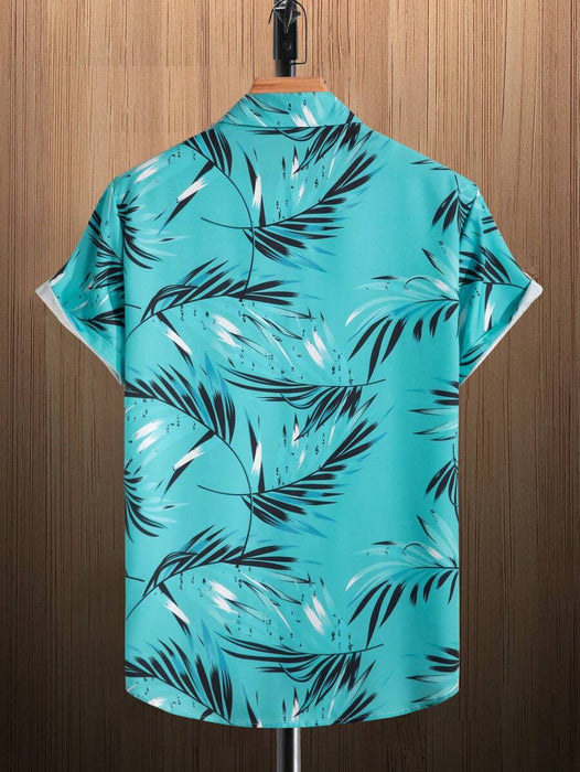 Tropical Print Short Sleeve Shirts