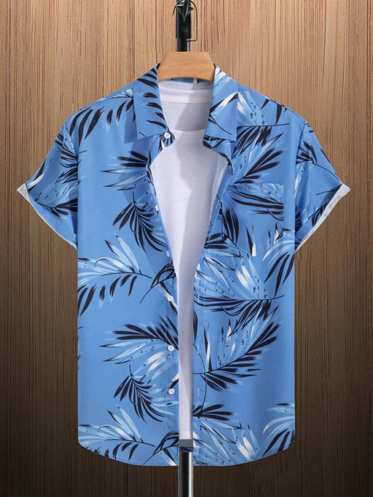 Tropical Print Short Sleeve Shirts