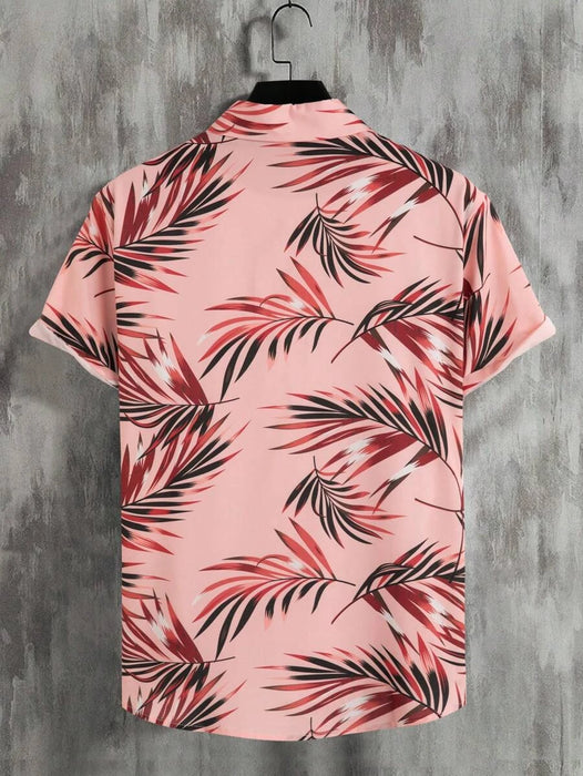 Tropical Print Short Sleeve Shirts