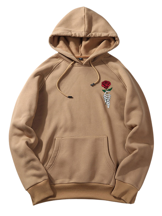 Rose Hand Print Hoodie