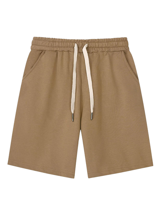 Drawstring Solid Colored Short