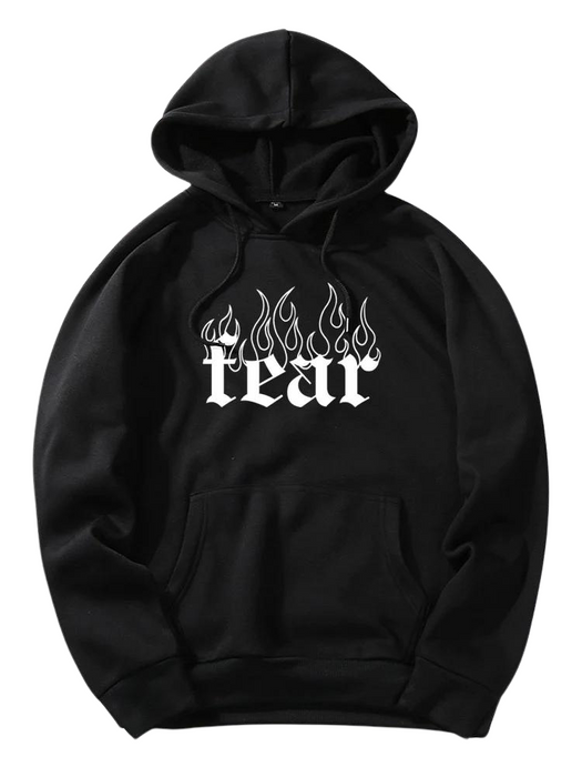 Flame Print Hoodie