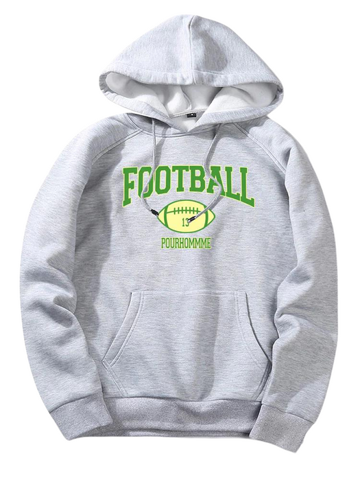 Football Print Hoodie