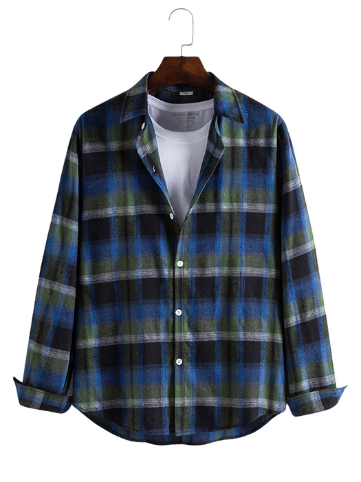 Men's Plaid Button Up Shirt