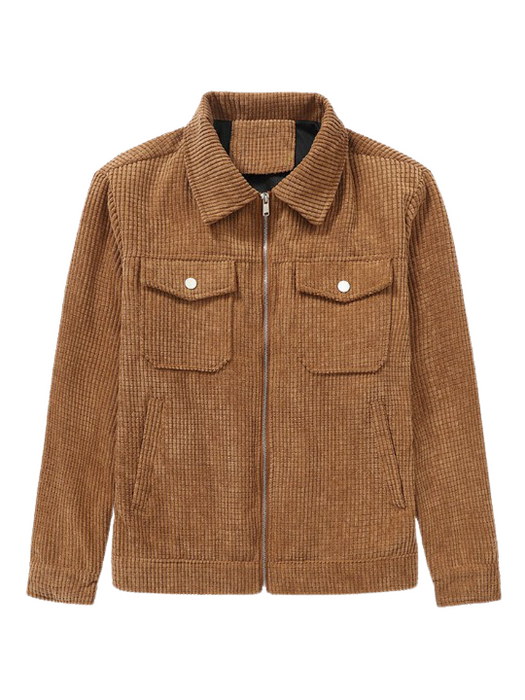 Corduroy Zip Up Jacket