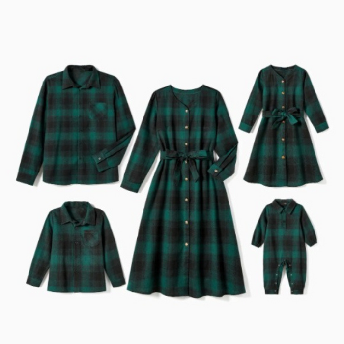 Classic Plaid Family Outfit Collection