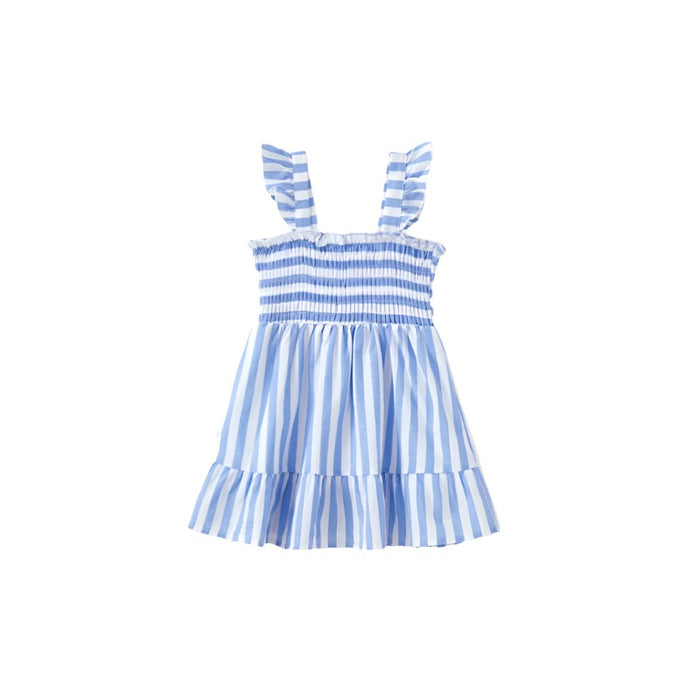 Vertical Strips Patterned Dresses Set