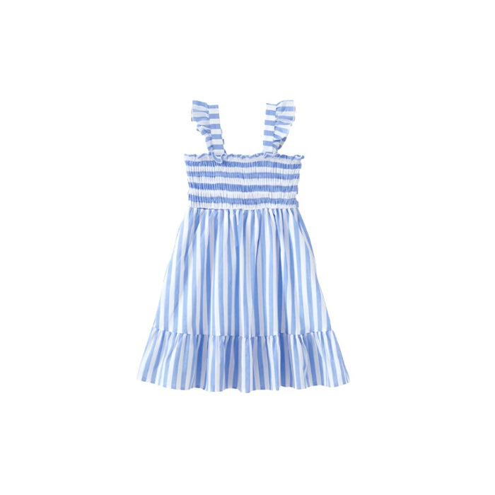 Vertical Strips Patterned Dresses Set