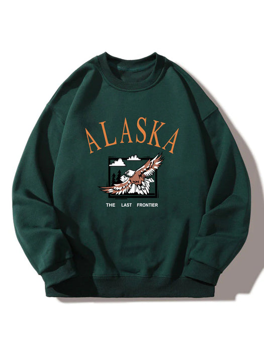 Alaska Eagle Print Sweatshirt