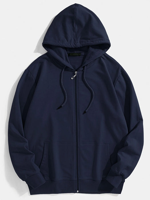 Basic Zipped Hoodie