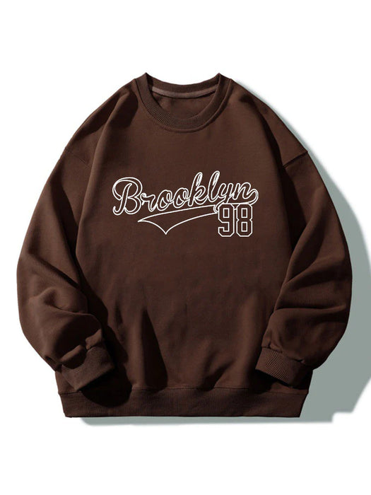 Brooklyn 98 Print Relaxed Sweatshirt