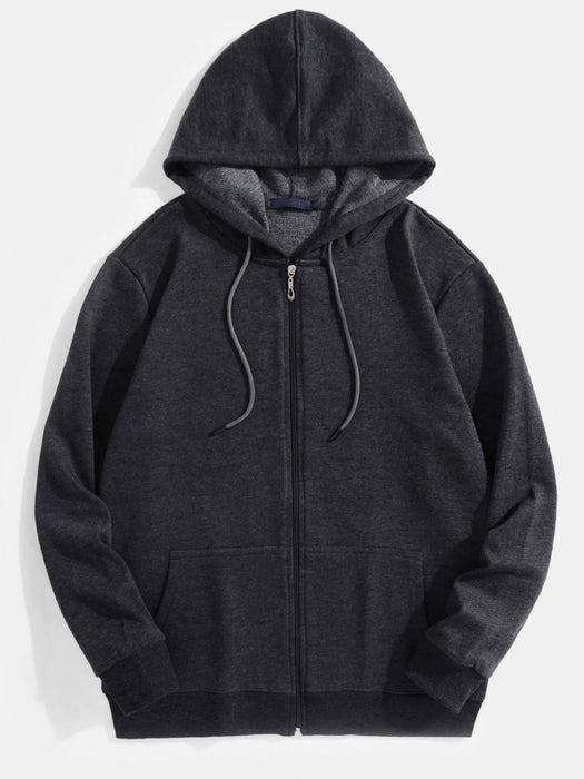 Basic Zipped Hoodie