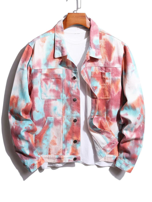 Tie Dye Denim Chore Jacket