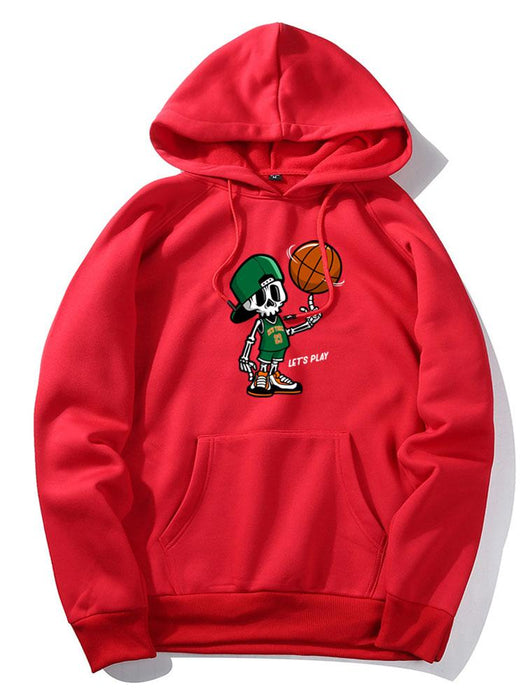 Basketball Print Hoodie