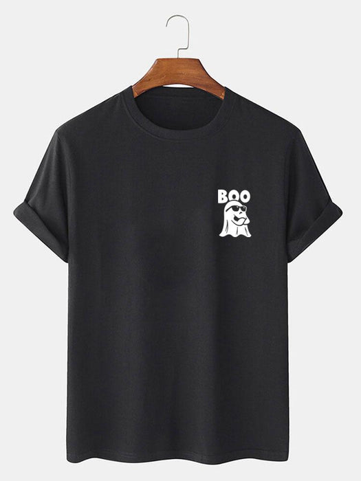 Boo Ghost Print T-Shirt