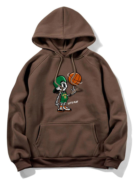 Basketball Print Hoodie