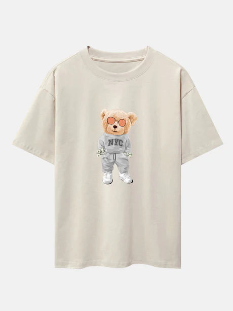 Bear Print Oversize T-Shirt